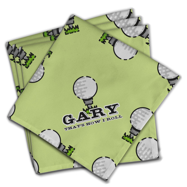 Custom Golf Cloth Napkins (Set of 4) (Personalized)
