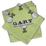 Golf Cloth Cocktail Napkins - Set of 4 w/ Name or Text