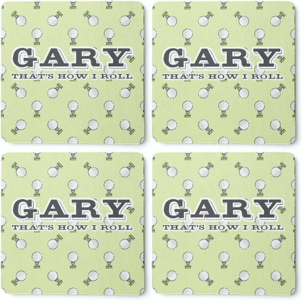 Golf Coaster Rubber Back - Apvl