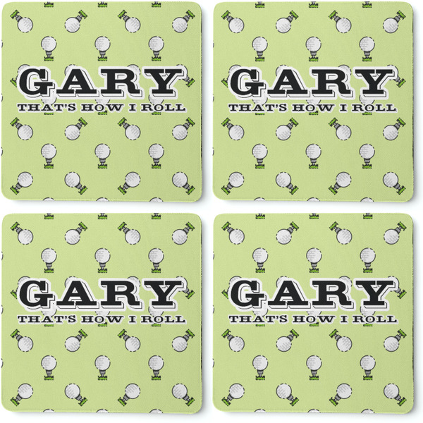 Golf Coaster Rubber Back - Apvl