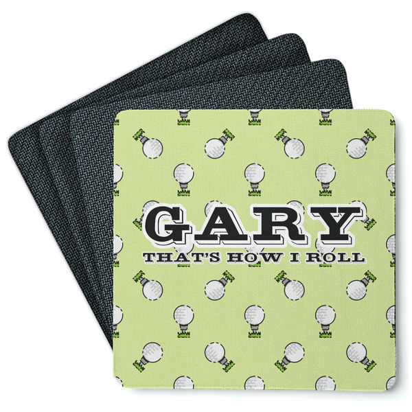 Golf Coaster Rubber Back - Main