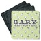 Golf Square Rubber Backed Coasters - Set of 4 (Personalized)