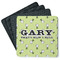 Golf Square Rubber Backed Coasters - Set of 4 (Personalized)