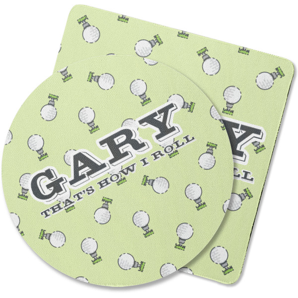 Custom Golf Rubber Backed Coaster (Personalized)