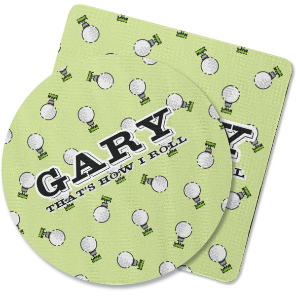 Custom Golf Rubber Backed Coaster (Personalized)