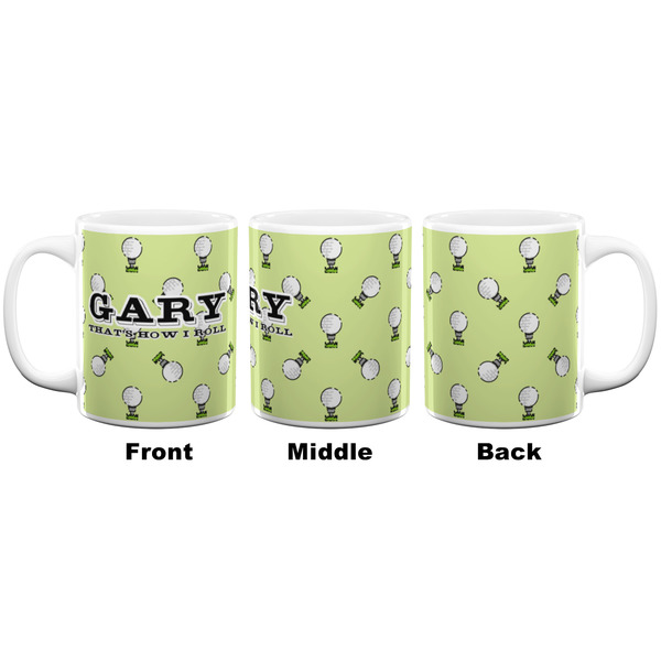 Golf Coffee Mug - 11 oz - White APPROVAL