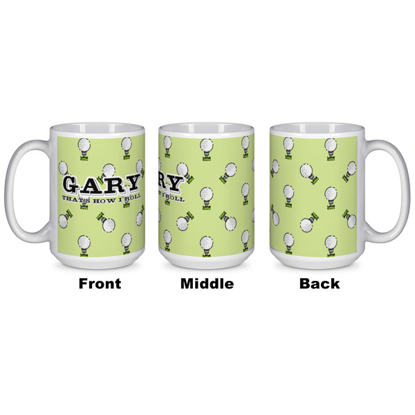 Golf Coffee Mug - 15 oz - White APPROVAL