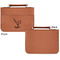 Golf Cognac Leatherette Bible Covers - Small Single Sided Apvl
