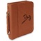 Golf Cognac Leatherette Bible Covers with Handle & Zipper - Main