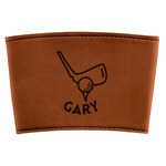 Golf Leatherette Cup Sleeve (Personalized)