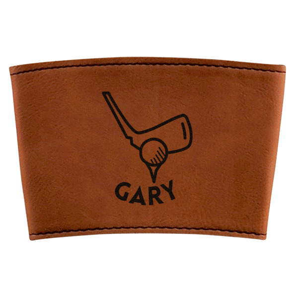 Custom Golf Leatherette Cup Sleeve (Personalized)