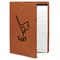 Golf Leatherette Portfolio with Notepad - Large - Single Sided (Personalized)
