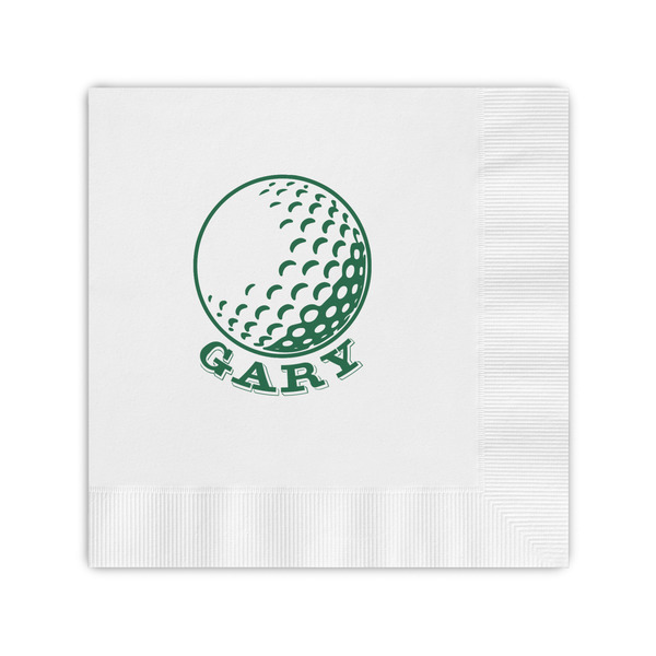 Custom Golf Coined Cocktail Napkins (Personalized)