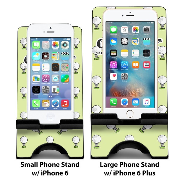 Golf Compare Phone Stand Sizes - with iPhones