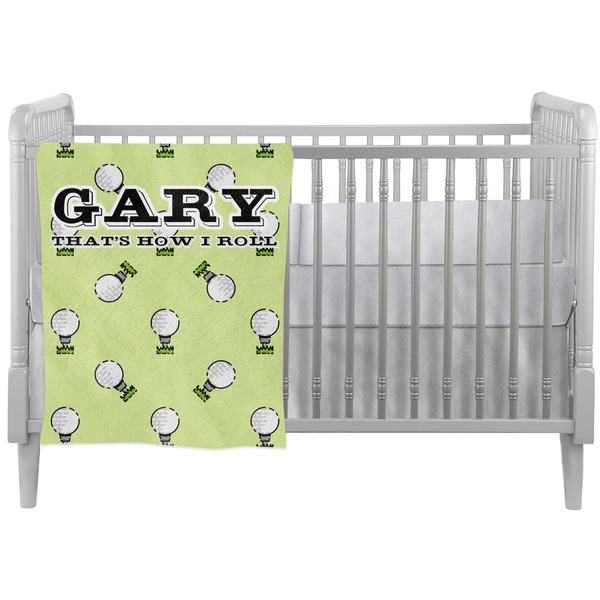 Custom Golf Crib Comforter / Quilt (Personalized)