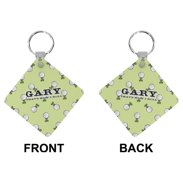 Golf Diamond Keychain (Front + Back)