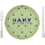 Golf 10" Glass Lunch / Dinner Plates - Single or Set (Personalized)