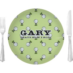 Golf Glass Lunch / Dinner Plate 10" (Personalized)