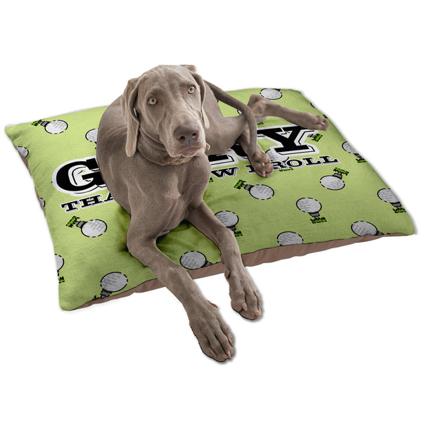 Custom Golf Dog Bed - Large w/ Name or Text