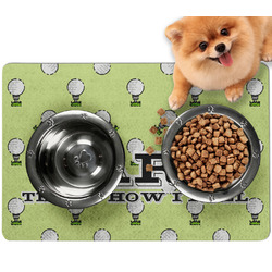 Golf Dog Food Mat - Small w/ Name or Text
