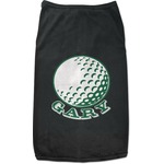 Golf Black Pet Shirt (Personalized)