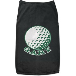 Golf Black Pet Shirt - 3XL (Personalized)