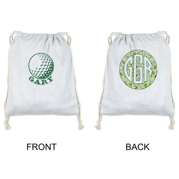 Golf Drawstring Backpacks - Sweatshirt Fleece - Double Sided - APPROVAL