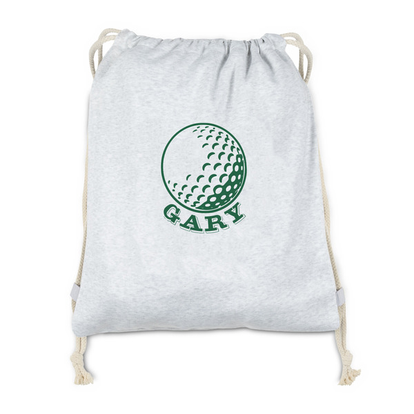 Custom Golf Drawstring Backpack - Sweatshirt Fleece - Double Sided (Personalized)