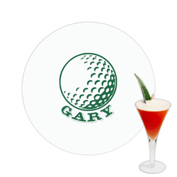 Golf Printed Drink Topper -  2.5" (Personalized)