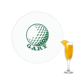Golf Printed Drink Topper - 2.15" (Personalized)