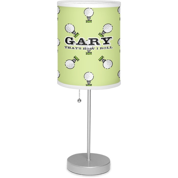 Custom Golf Lamp with Drum Shade (Personalized)