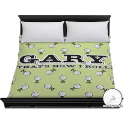 Golf Duvet Cover - King (Personalized)