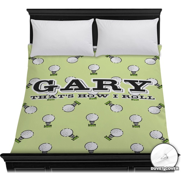 Custom Golf Duvet Cover - Full / Queen (Personalized)