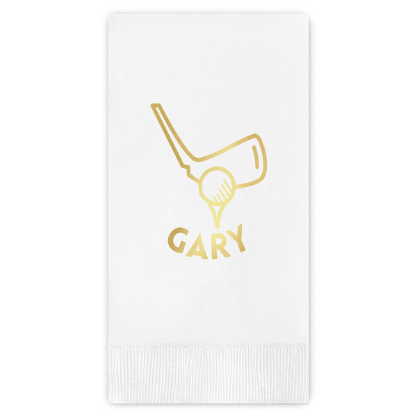Custom Golf Guest Napkins - Foil Stamped (Personalized)