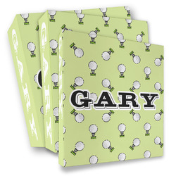 Golf 3 Ring Binder - Full Wrap (Personalized)