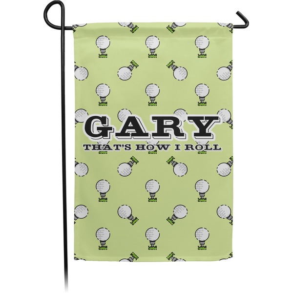 Custom Golf Small Garden Flag - Double Sided w/ Name or Text