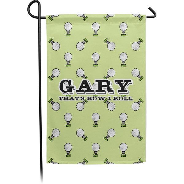 Custom Golf Small Garden Flag - Single Sided w/ Name or Text