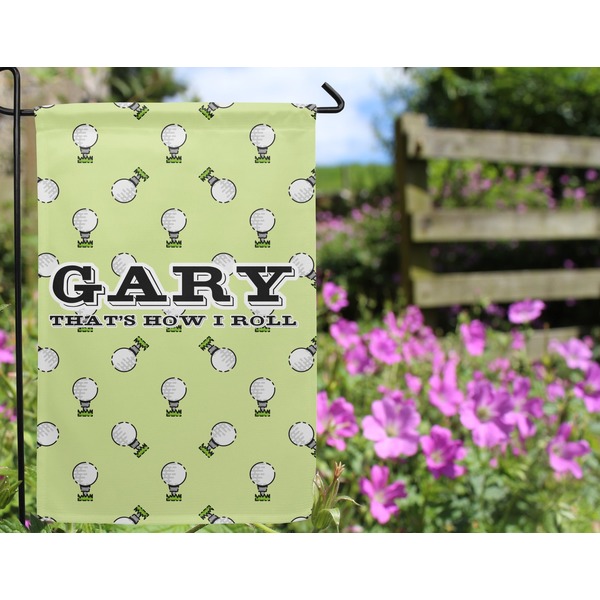 Golf Garden Flag - Outside In Flowers