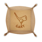 Golf Genuine Leather Valet Tray (Personalized)