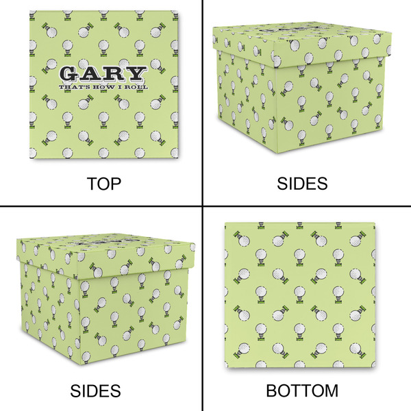 Golf Gift Boxes with Lid - Canvas Wrapped - Large - Approval