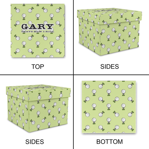 Golf Gift Boxes with Lid - Canvas Wrapped - Medium - Approval