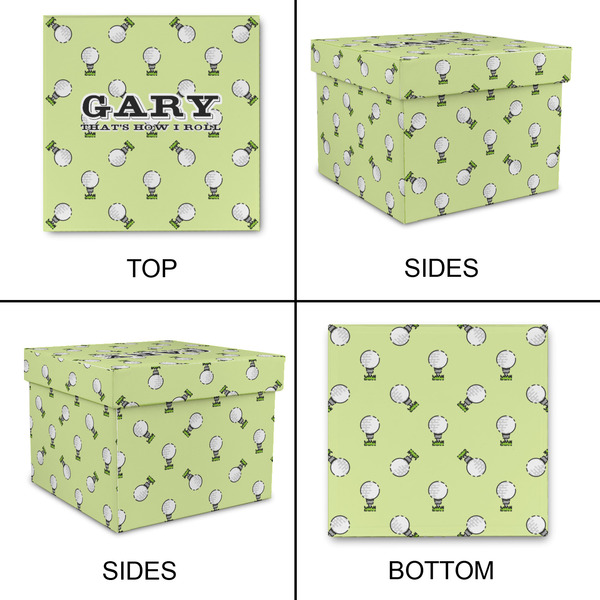 Golf Gift Boxes with Lid - Canvas Wrapped - Small - Approval