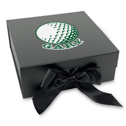 Golf Gift Box with Magnetic Lid - Black (Personalized)