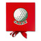 Golf Gift Boxes with Magnetic Lid - Red - Approval