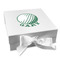 Golf Gift Boxes with Magnetic Lid - White - Front