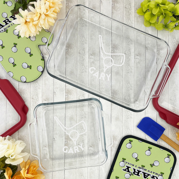 Golf Glass Baking Dish Set - LIFESTYLE