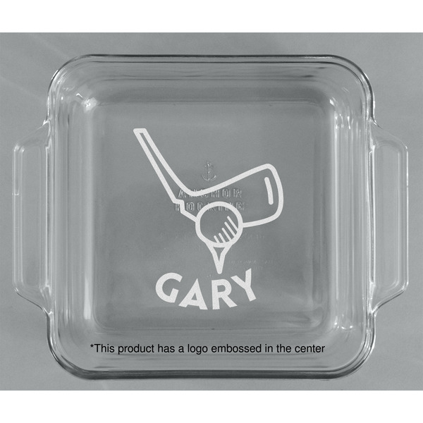 Golf Glass Cake Dish - APPROVAL (8x8)