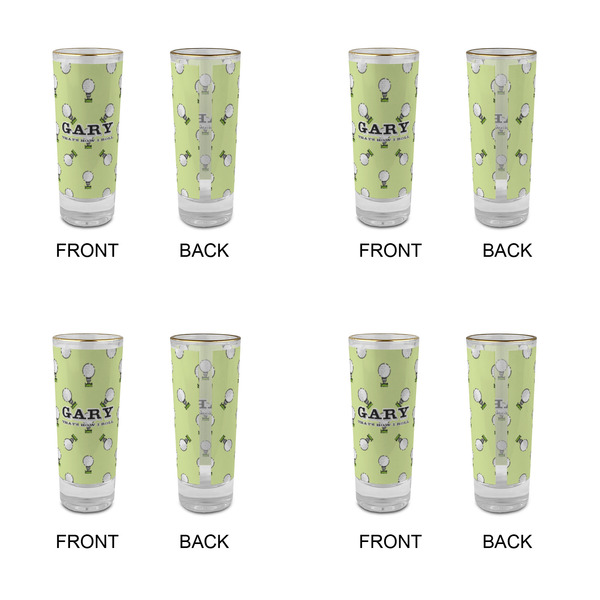Golf Glass Shot Glass - 2 oz - Set of 4 - APPROVAL
