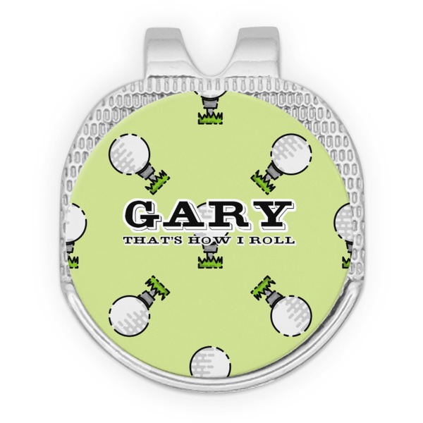 Custom Golf Golf Ball Marker - Hat Clip - Silver