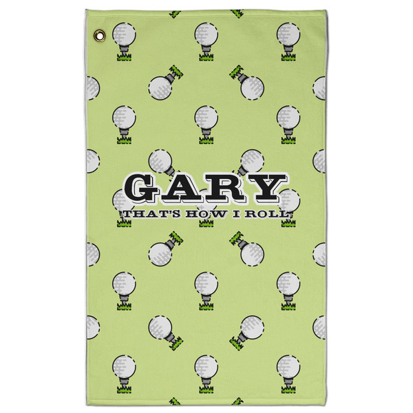 Custom Golf Golf Towel - Poly-Cotton Blend - Large w/ Name or Text